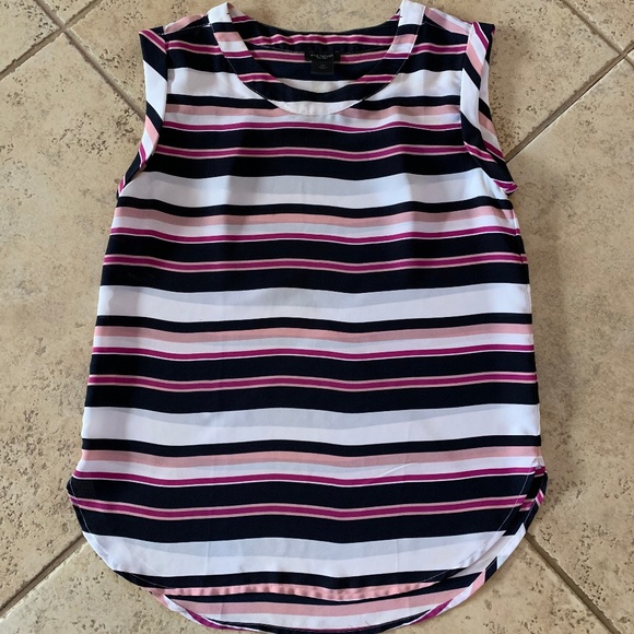 Ann Taylor Factory Tops - Ann Taylor Fac. Sleeveless Striped Top XS